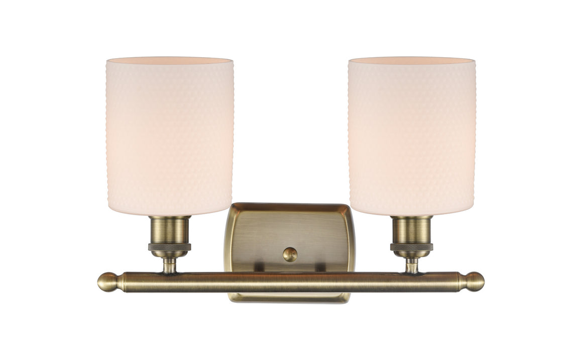 Two Light Bath Vanity from the Ballston collection in Antique Brass finish