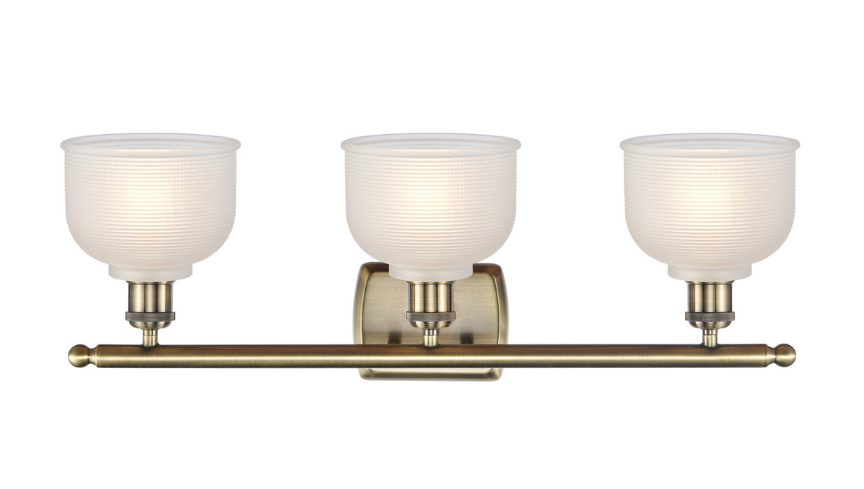 Three Light Bath Vanity from the Ballston collection in Antique Brass finish
