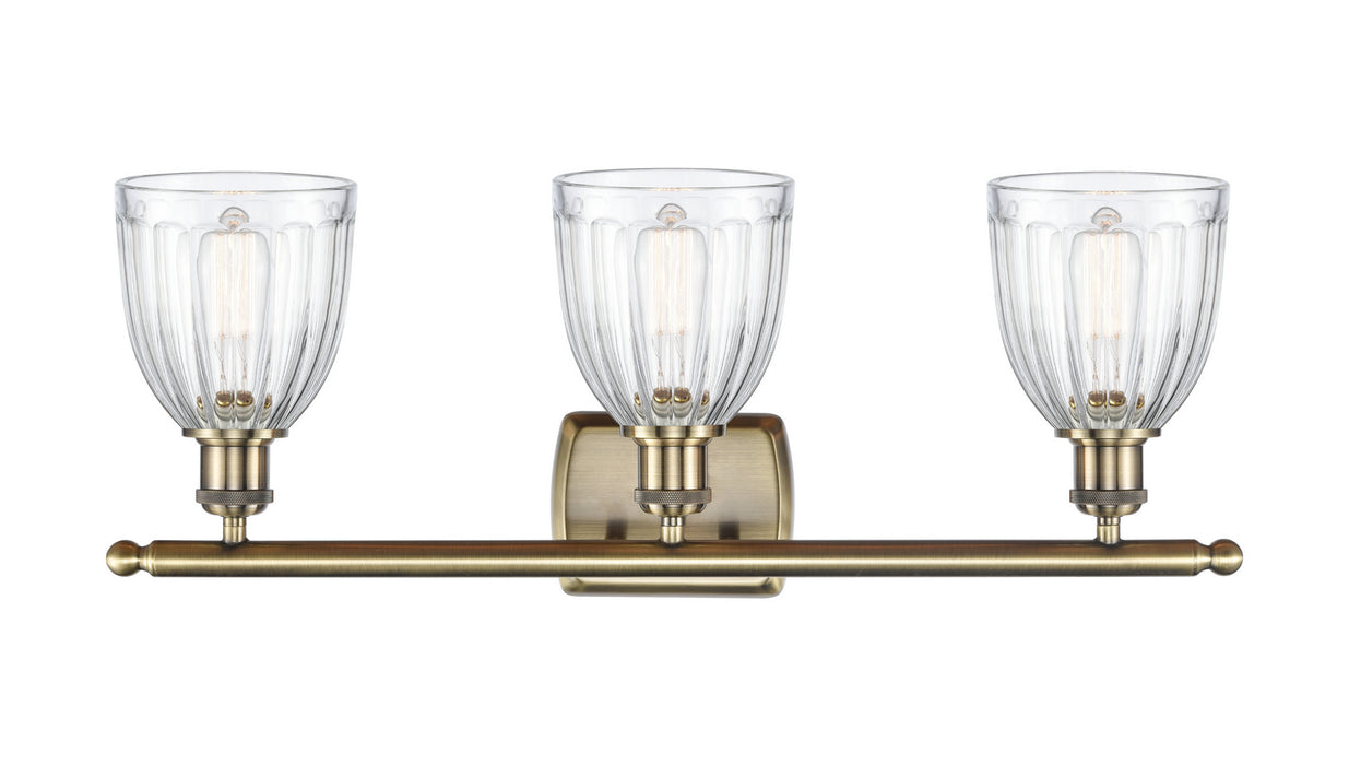 Three Light Bath Vanity from the Ballston collection in Antique Brass finish