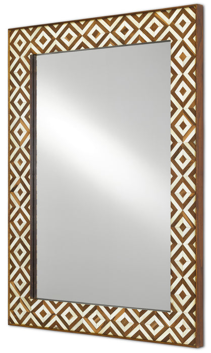 Mirror in Natural Bone/Natural Wood/Mirror finish
