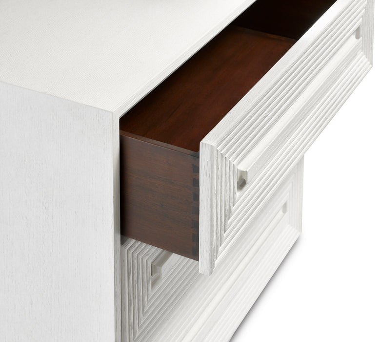 Chest in Cerused White finish