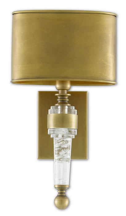 One Light Wall Sconce in Antique Brass finish
