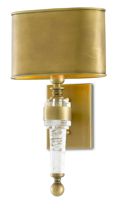 One Light Wall Sconce in Antique Brass finish