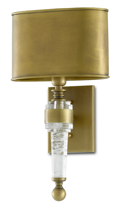 One Light Wall Sconce in Antique Brass finish