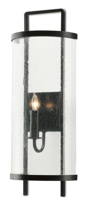 One Light Wall Sconce in Antique Black finish