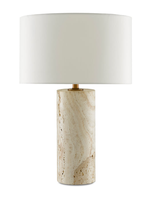 One Light Table Lamp in Antique Brass finish