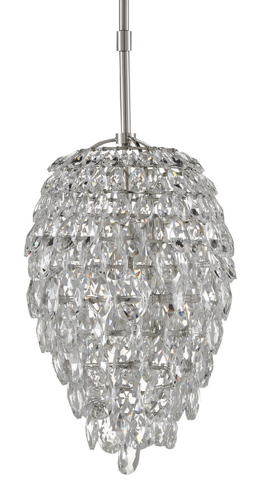 One Light Pendant in Polished Nickel finish