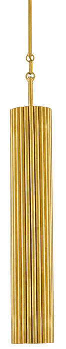 One Light Pendant in Contemporary Gold Leaf/Painted Contemporary Gold finish