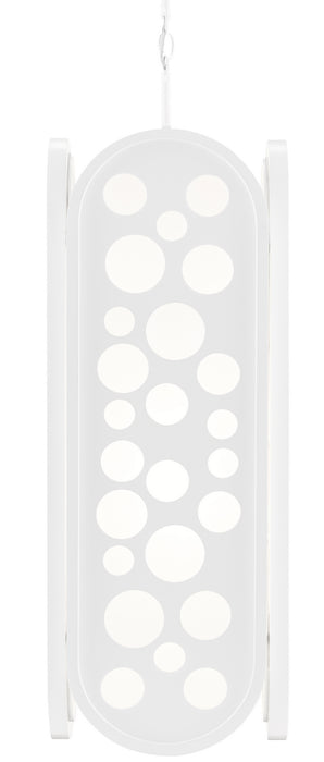 One Light Pendant from the Sasha Bikoff collection in Sugar White finish
