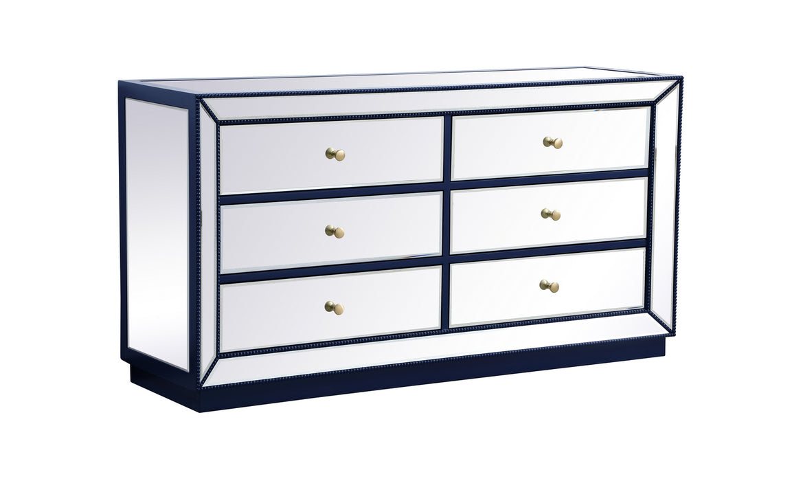 Chest from the Remi collection in Blue finish