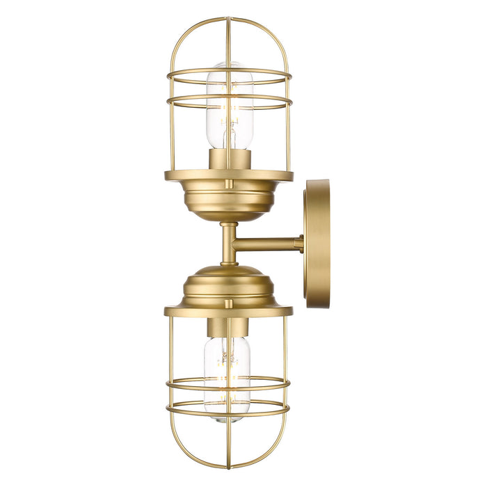 Two Light Wall Sconce in Brushed Champagne Bronze finish