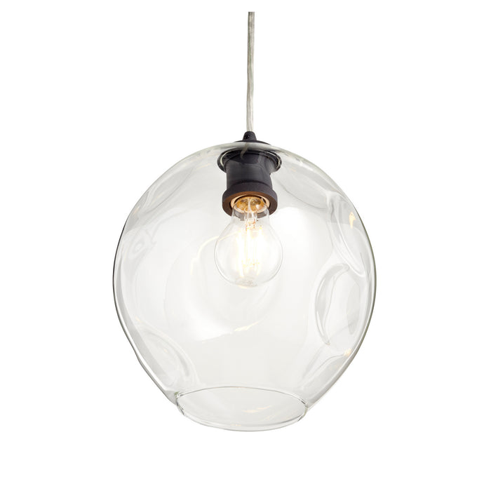 One Light Pendant from the Numen collection in Noir finish