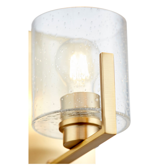 One Light Wall Mount in Aged Brass finish