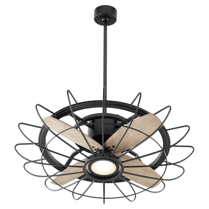 30``Ceiling Fan from the Mira collection in Noir finish