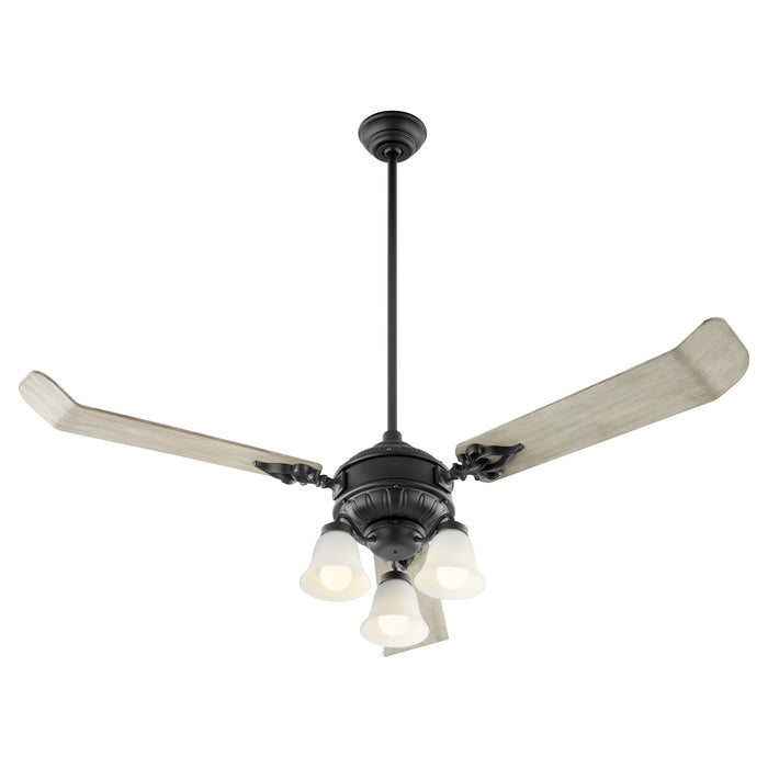 60``Ceiling Fan from the Brewster collection in Noir finish