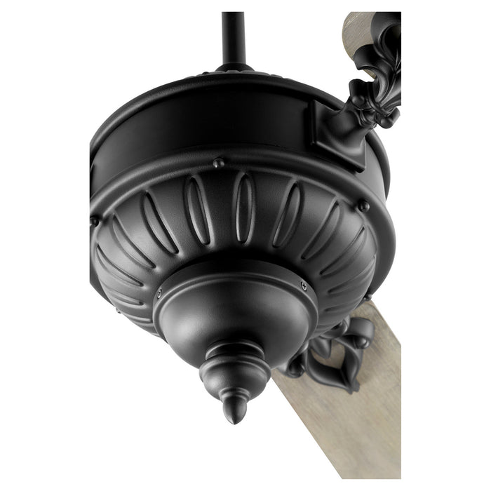 60``Ceiling Fan from the Brewster collection in Noir finish