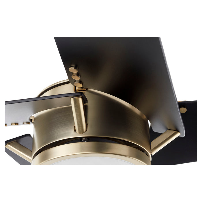 54``Ceiling Fan from the Axis collection in Aged Brass finish