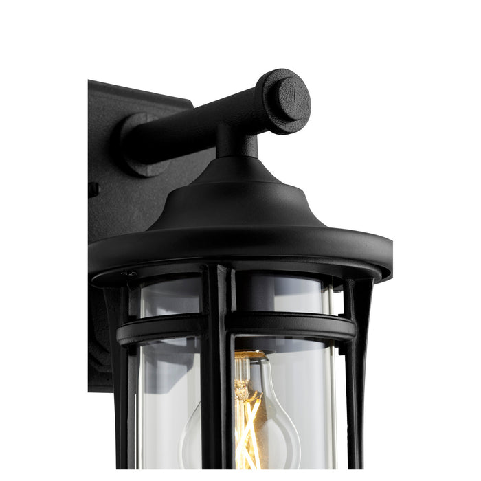 One Light Outdoor Lantern from the Haley collection in Noir finish
