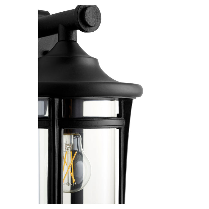 One Light Outdoor Lantern from the Haley collection in Noir finish