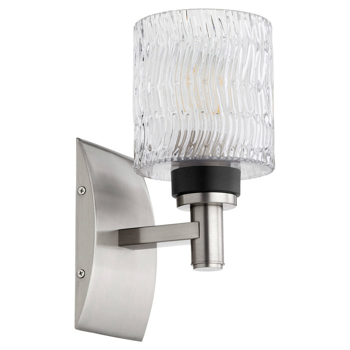 One Light Wall Mount from the Stadium collection in Satin Nickel finish