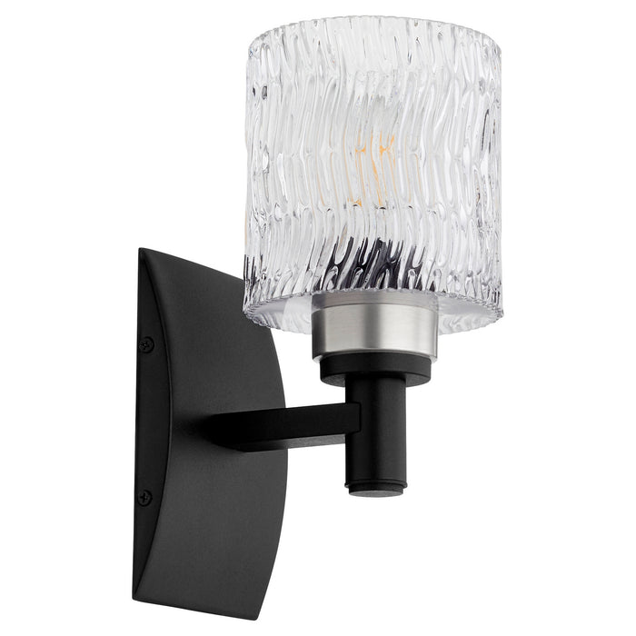 One Light Wall Mount from the Stadium collection in Noir finish