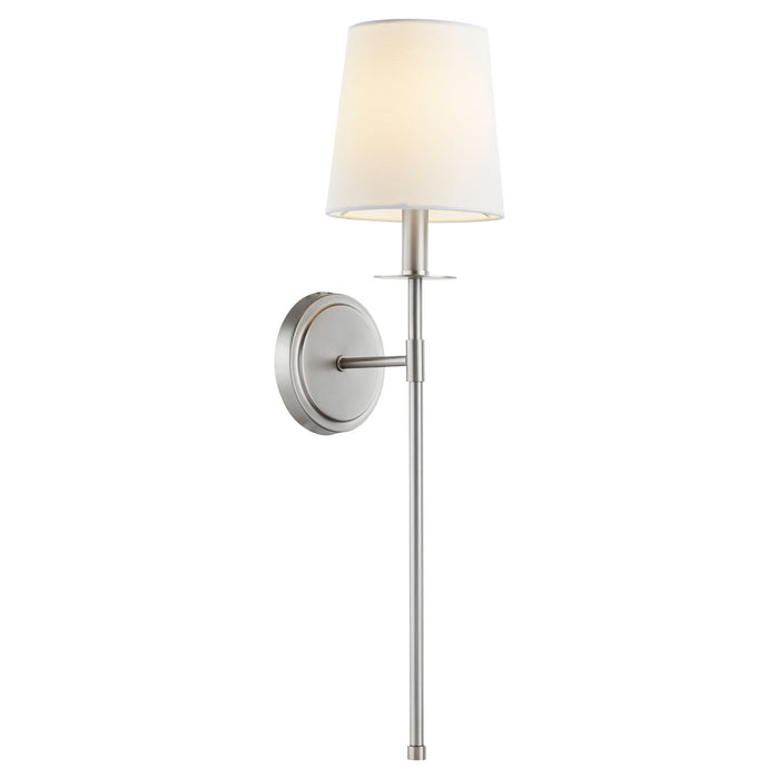 One Light Wall Mount in Satin Nickel finish