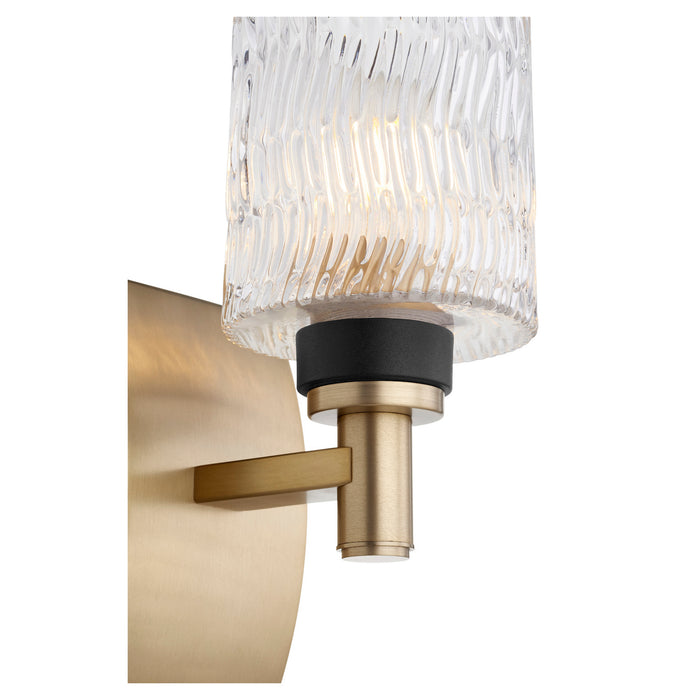 One Light Wall Mount from the Stadium collection in Aged Brass finish