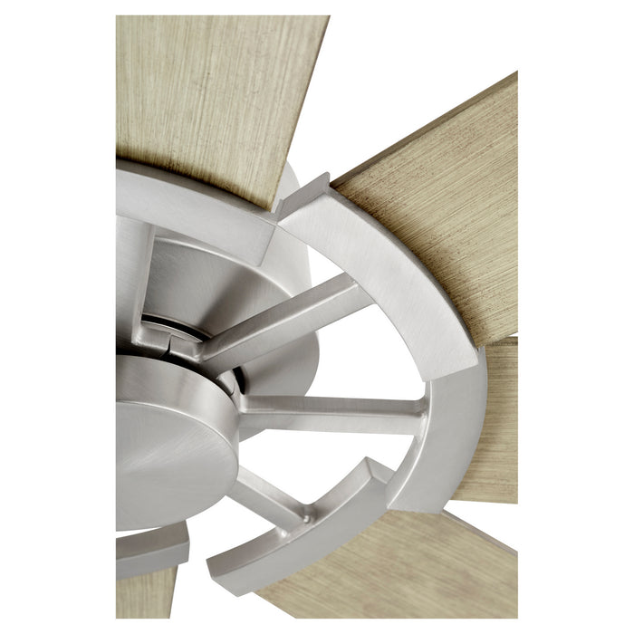 72``Patio Fan from the Mod collection in Satin Nickel finish