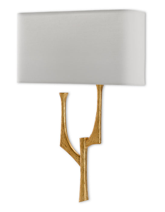 One Light Wall Sconce in Antique Gold Leaf finish