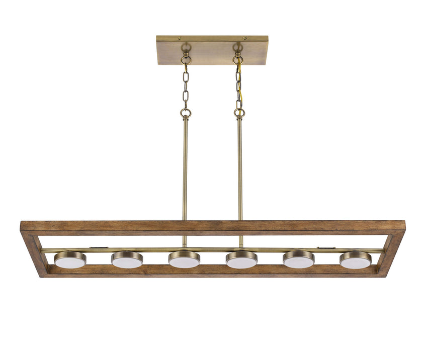 LED Island Pendant from the Kelso collection in Antique Brass finish