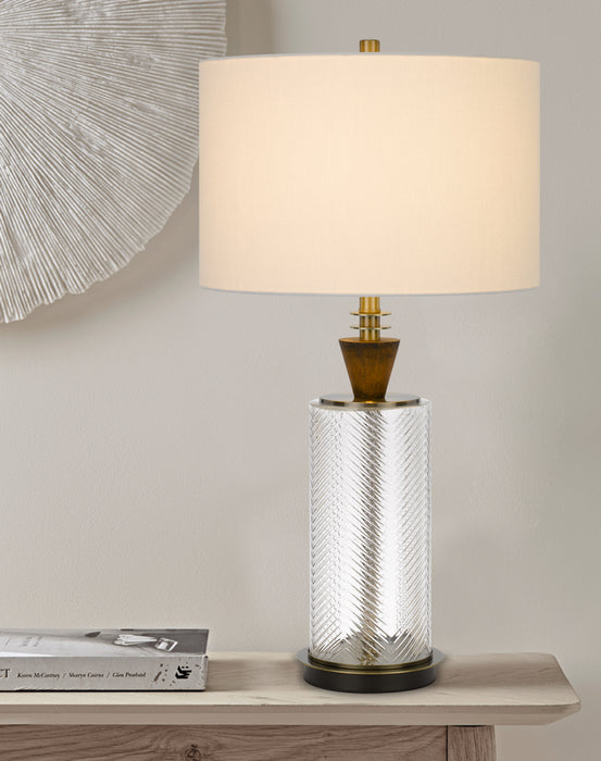 One Light Table Lamp from the Sherwood collection in Glass/Dark Bronze finish