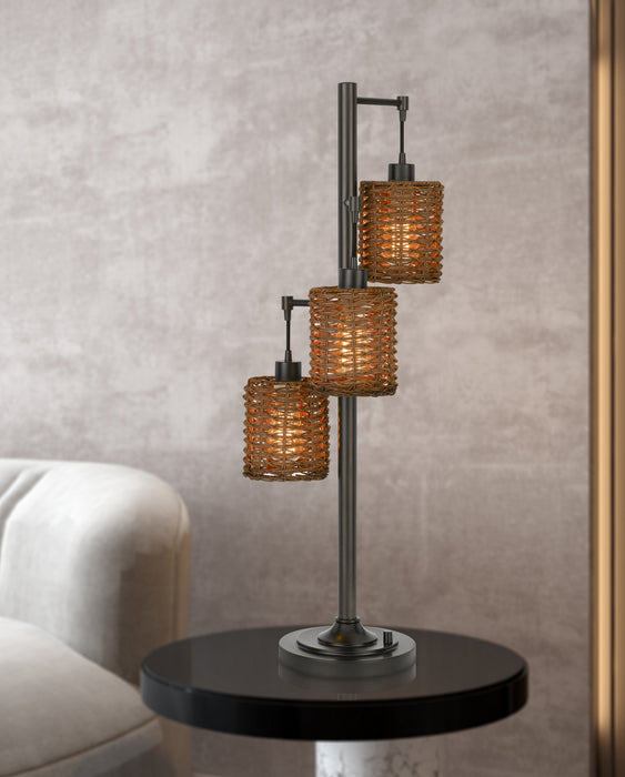 Three Light Table Lamp from the Connell collection in Dark Bronze finish