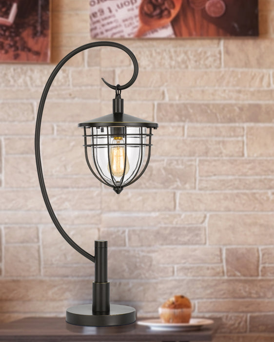 One Light Table Lamp from the Alma collection in Dark Bronze finish