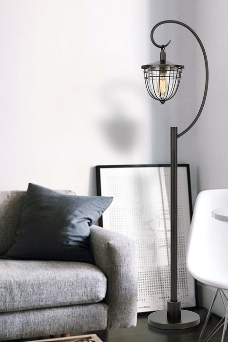 One Light Floor Lamp from the Alma collection in Dark Bronze finish