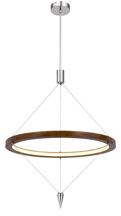LED Pendant from the Viterbo collection in Pine finish
