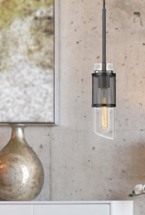 One Light Pendant from the Savona collection in Black finish