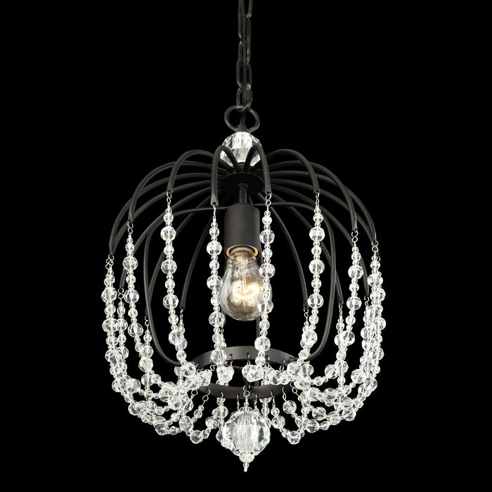 One Light Pendant from the Voliere collection in Havana Gold finish