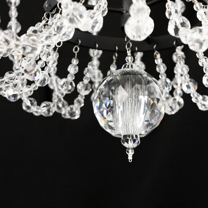 Six Light Pendant from the Voliere collection in Havana Gold finish