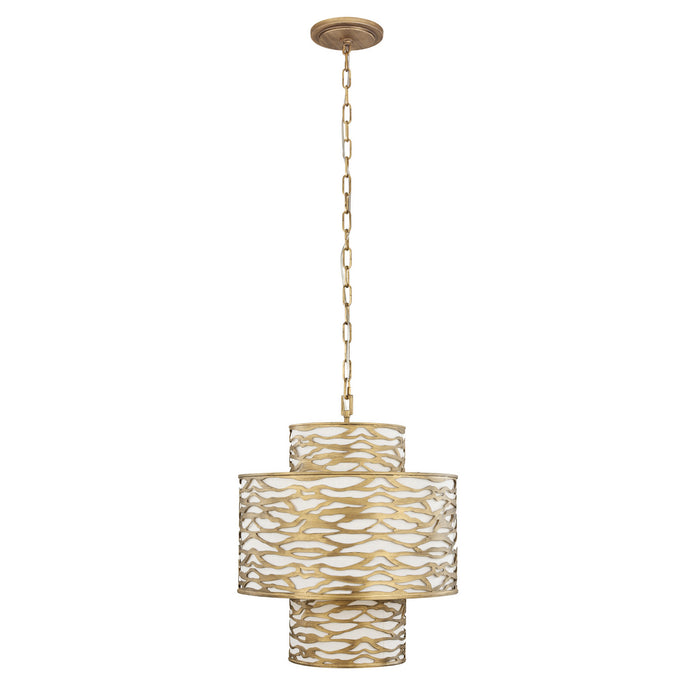 Four Light Pendant from the Kato collection in Havana Gold finish