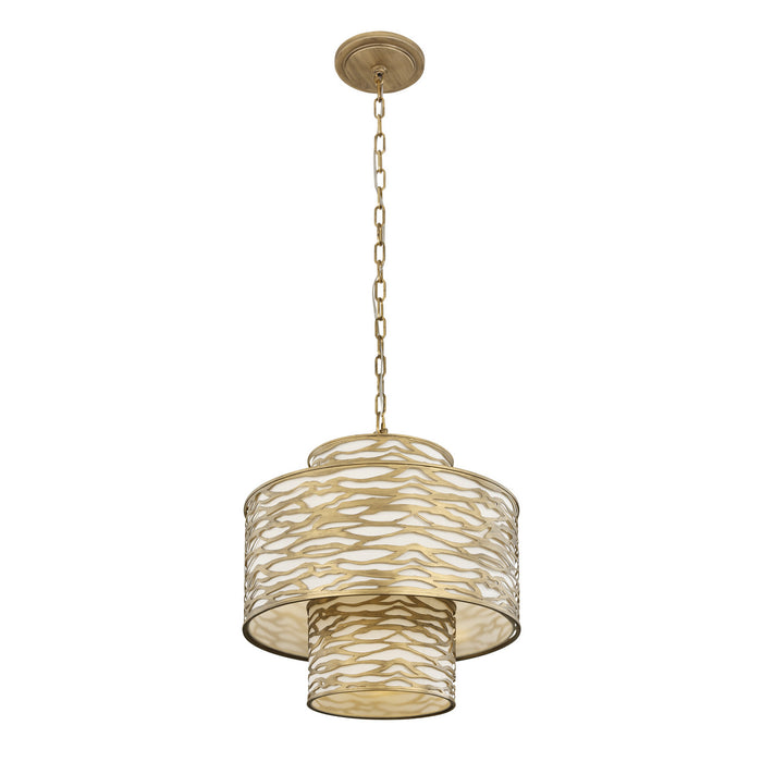 Four Light Pendant from the Kato collection in Havana Gold finish