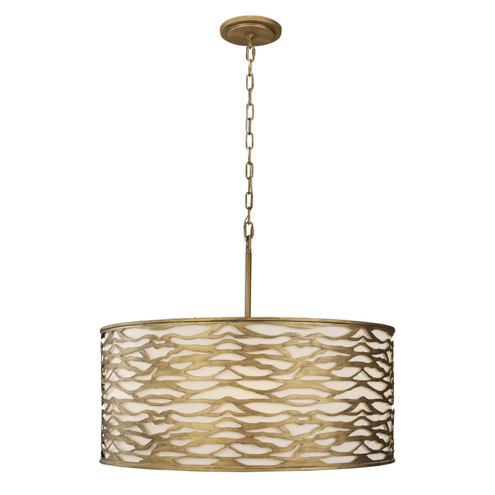 Six Light Pendant from the Kato collection in Havana Gold finish