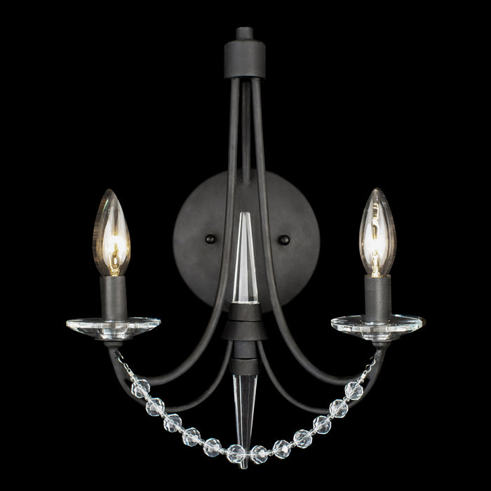 Two Light Wall Sconce from the Brentwood collection in Carbon Black finish