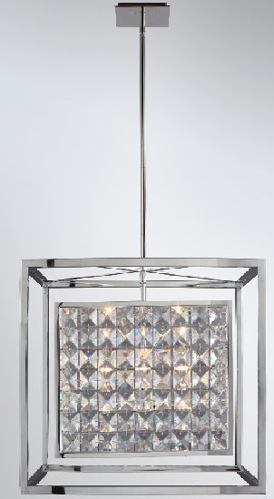 Chandelier from the Struttura collection in Stainless Steel finish