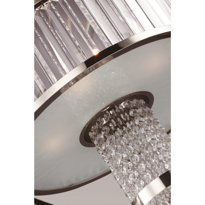 Chandelier from the Metropolis collection in Polished Nickel finish