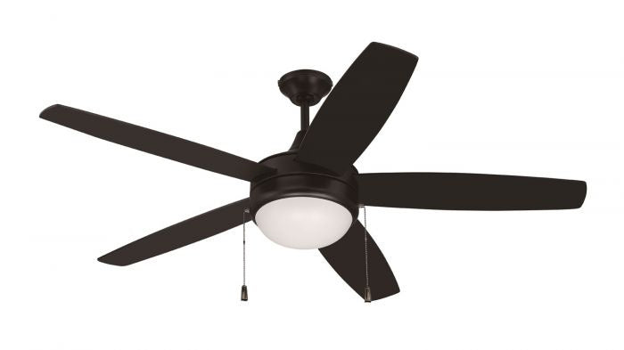 52``Ceiling Fan from the Phaze Energy Star 5 Blade collection in Flat Black finish