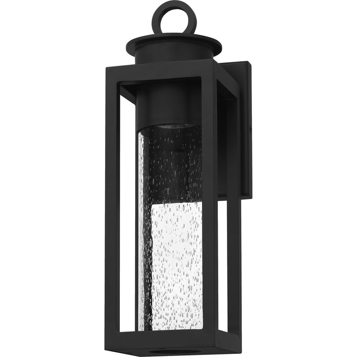 One Light Outdoor Wall Mount from the Donegal collection in Matte Black finish