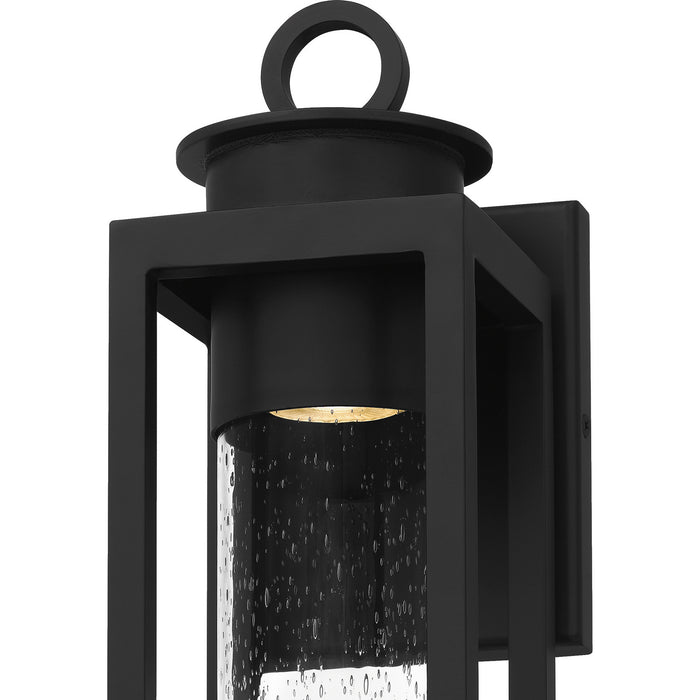 One Light Outdoor Wall Mount from the Donegal collection in Matte Black finish