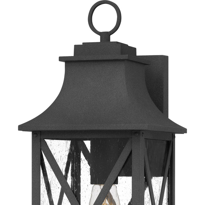 One Light Outdoor Wall Mount from the Ellerbee collection in Mottled Black finish