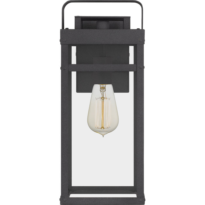 One Light Outdoor Wall Mount from the Keaton collection in Mottled Black finish