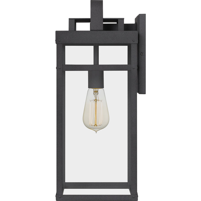 One Light Outdoor Wall Mount from the Keaton collection in Mottled Black finish